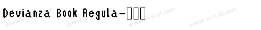 Devianza Book Regula字体转换